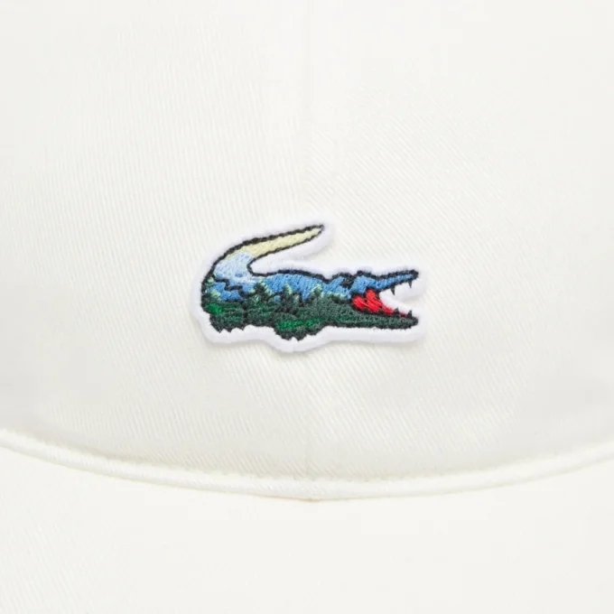 Unisex katoenen pet met landschapskrokodil