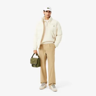 Unisex katoenen twill pet met krokodillenlogo