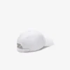 Unisex katoenen twill pet met krokodillenlogo