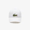 Unisex katoenen twill pet met krokodillenlogo