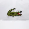 Unisex katoenen twill pet met krokodillenlogo