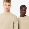Unisex losvallend fleece-Sweatshirt met gewassen effect