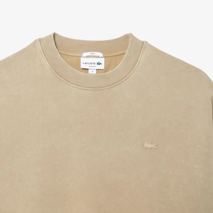 Unisex losvallend fleece-Sweatshirt met gewassen effect