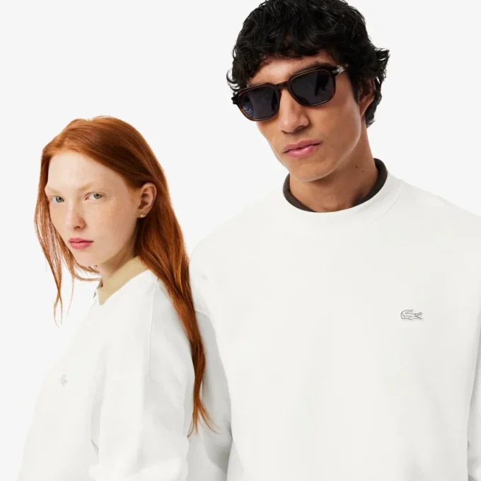 Unisex losvallend sweatshirt van dik fleece