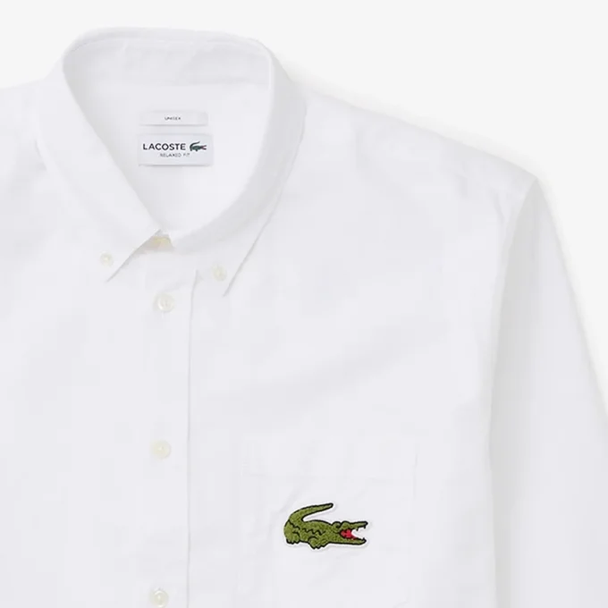 Unisex Oxford-overhemd met relaxte pasvorm
