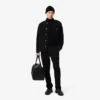 Unisex ribgebreide wollen muts