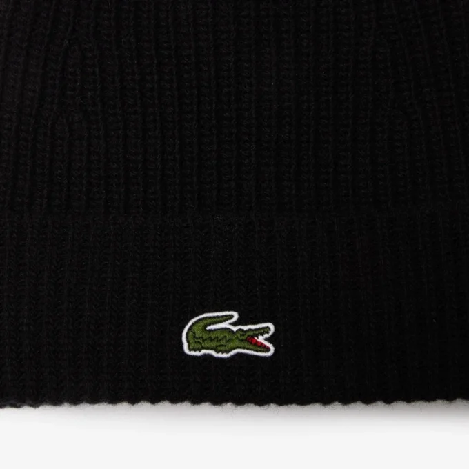 Unisex ribgebreide wollen muts