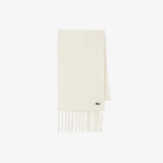 Unisex sjaal van alpacawol met franjes