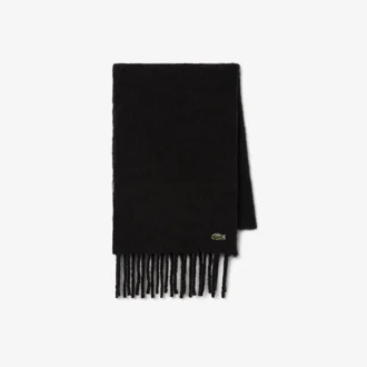 Unisex sjaal van alpacawol met franjes