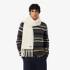 Unisex sjaal van alpacawol met franjes