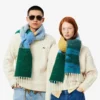 Unisex sjaal van alpacawol met landschapsmotief