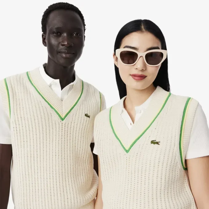 Unisex vest met haakeffect