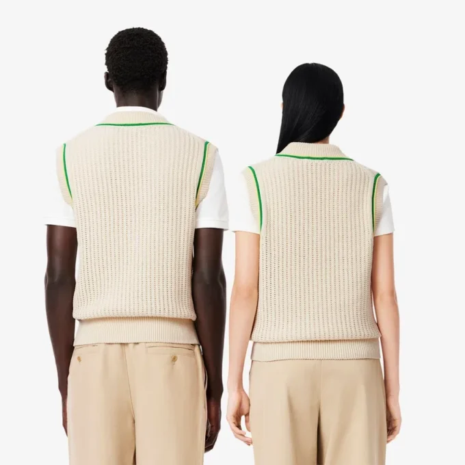 Unisex vest met haakeffect