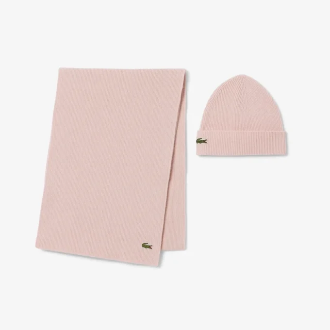 Unisex wollen sjaal & muts cadeauset