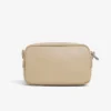 Verticale leren tas met monogram