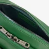 Verticale leren tas met monogram