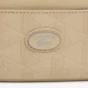 Verticale leren tas met monogram