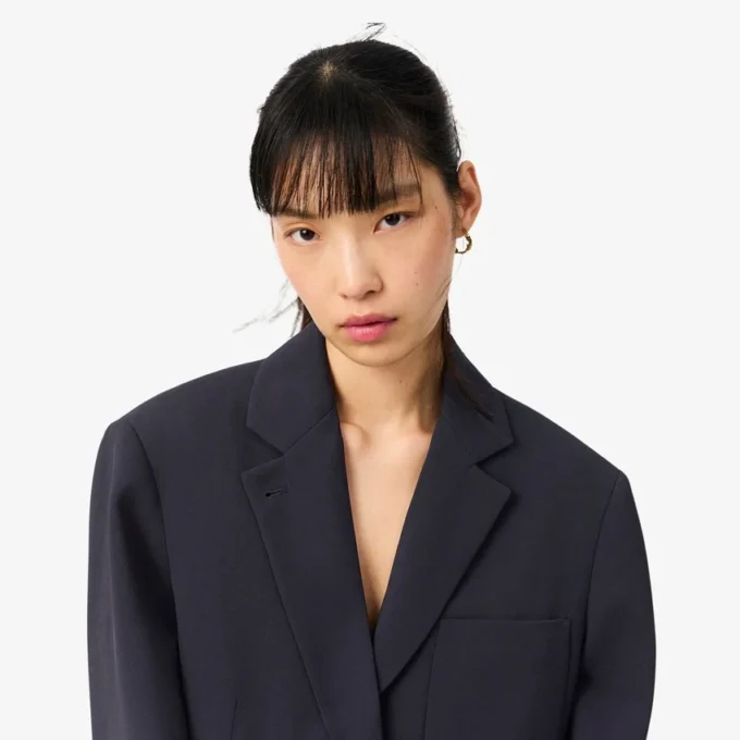 Vloeiende piquéblazer