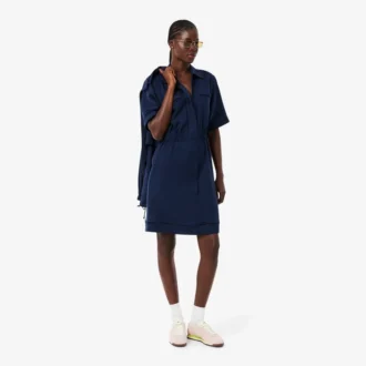 Vloeiende shirtjurk van linnenmix