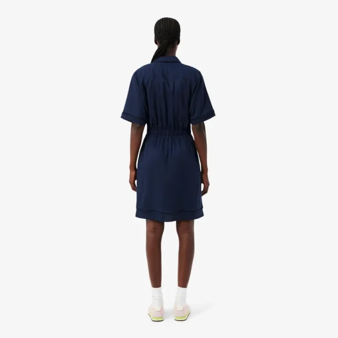 Vloeiende shirtjurk van linnenmix