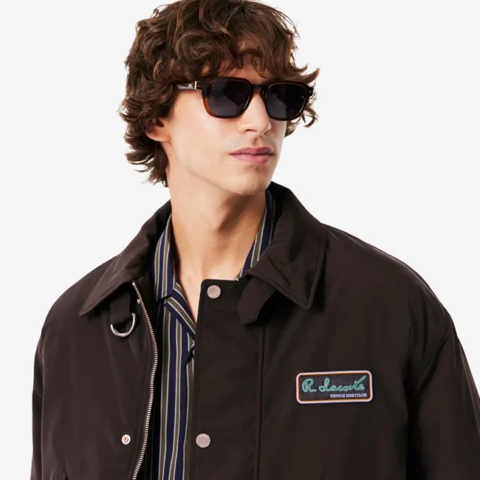 Waterafstotend Aviator-jack met badge voor heren