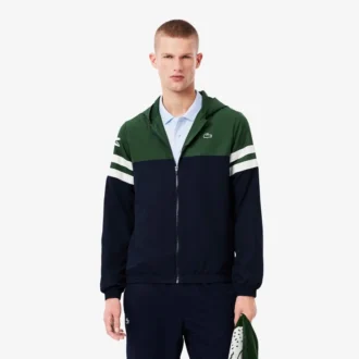 Waterafstotend heren tennisjack met capuchon