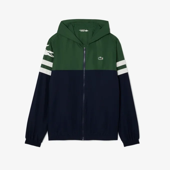 Waterafstotend heren tennisjack met capuchon