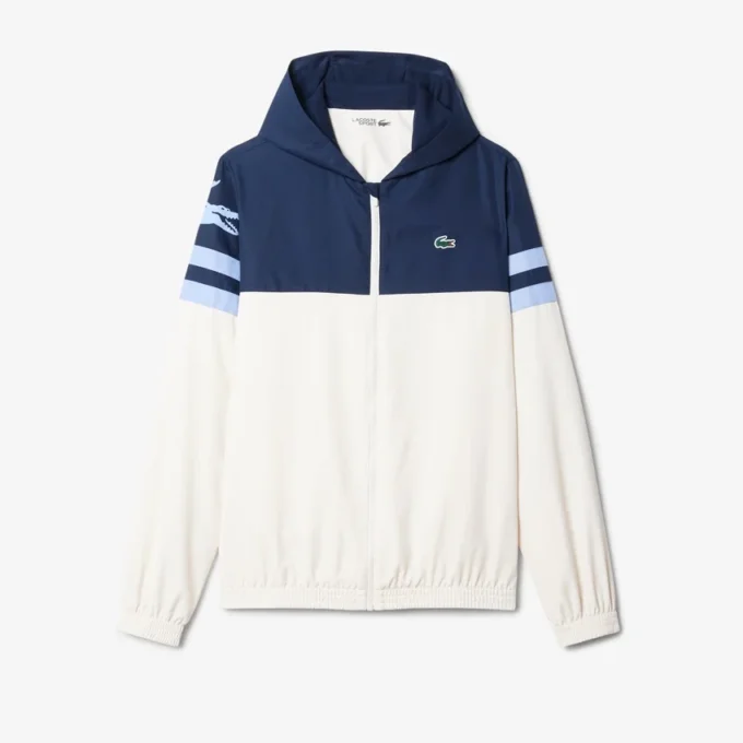 Waterafstotend heren tennisjack met capuchon