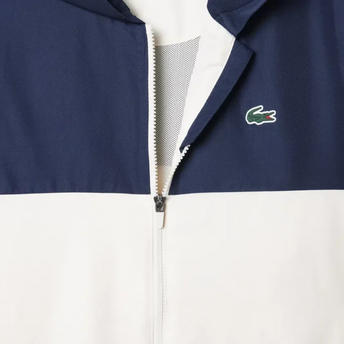 Waterafstotend heren tennisjack met capuchon