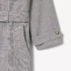 Waterafstotende geruite trenchcoat voor heren