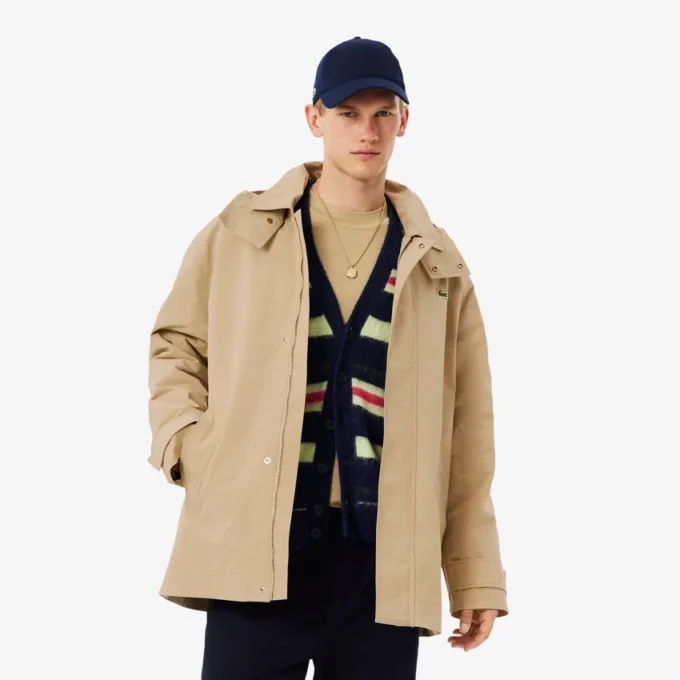 Waterafstotende parka met capuchon voor heren