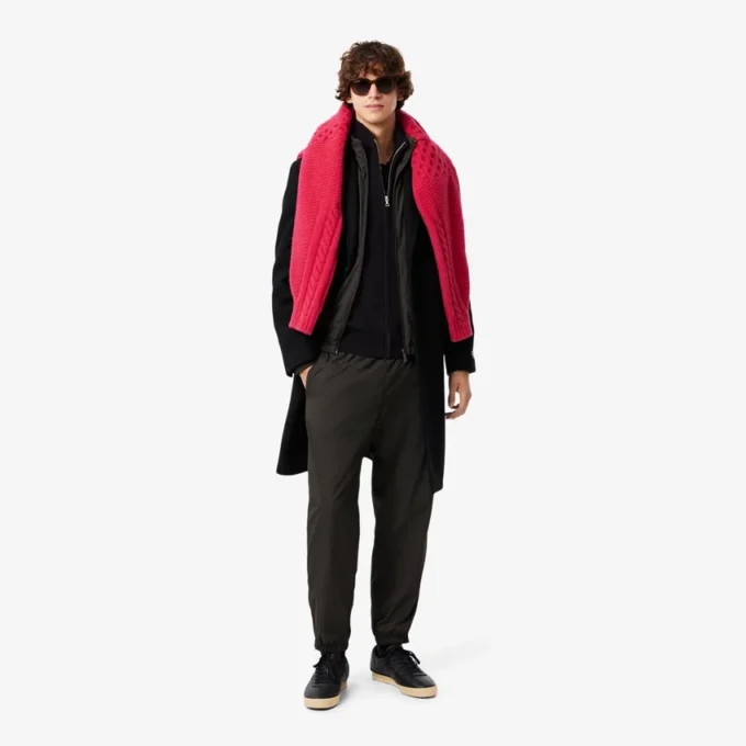 Wollen sweater met rits voor heren