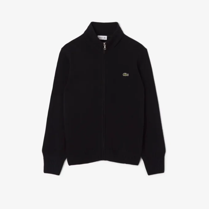 Wollen sweater met rits voor heren