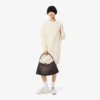 Wollen sweaterjurk met patchwork-effect voor dames