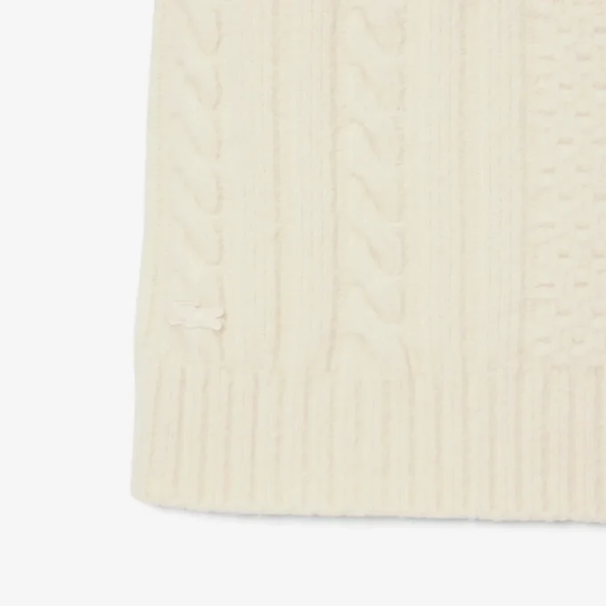 Wollen sweaterjurk met patchwork-effect voor dames