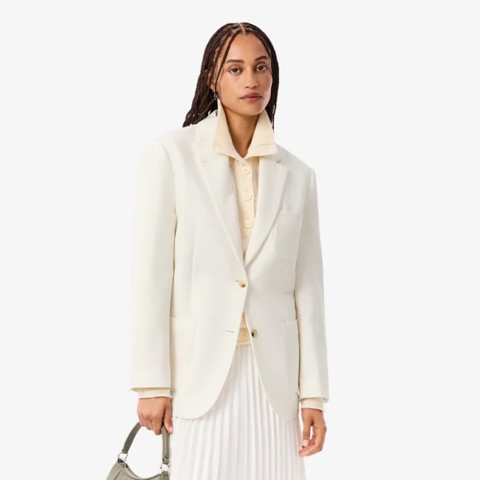 Wollen twill blazer voor dames