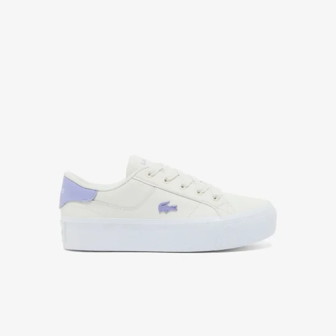 Ziane platformleersneakers voor dames