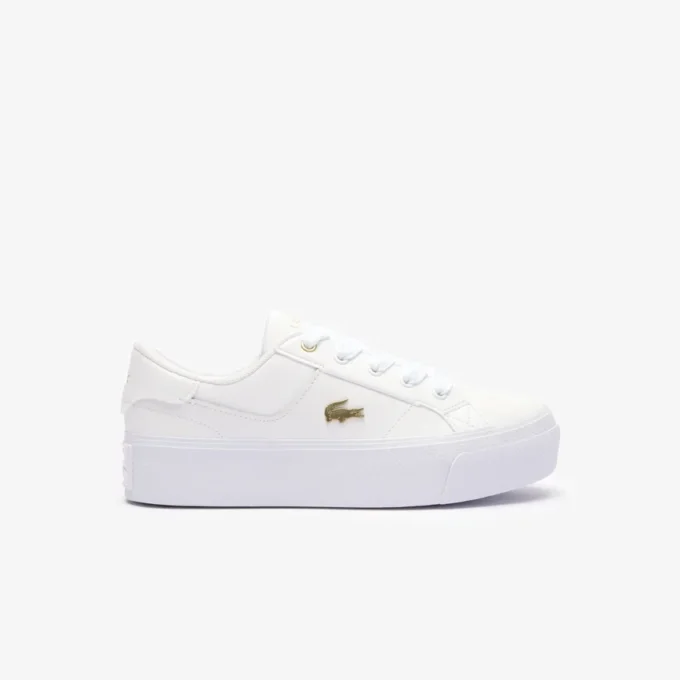 Ziane platformleersneakers voor dames