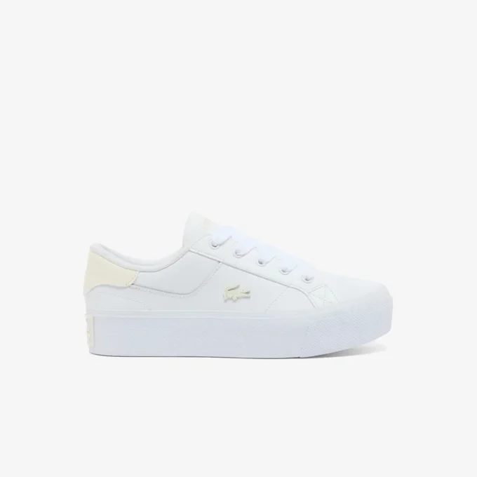 Ziane platformleersneakers voor dames