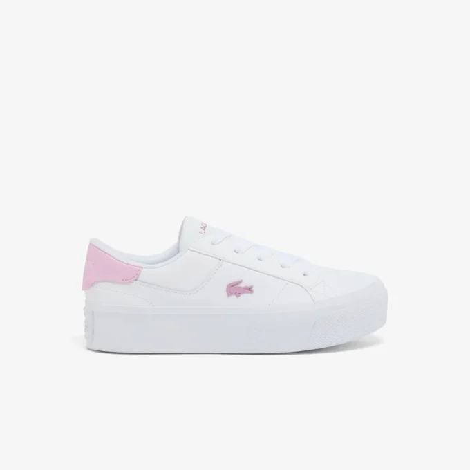 Ziane platformleersneakers voor dames