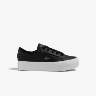 Ziane platformleersneakers voor dames