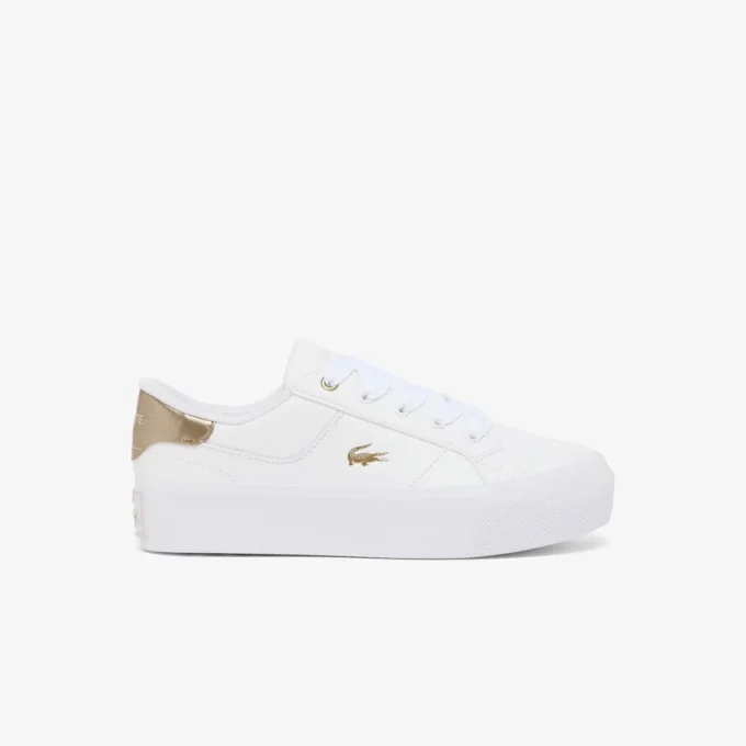 Ziane platformleersneakers voor dames
