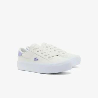 Ziane platformleersneakers voor dames