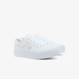Ziane platformleersneakers voor dames