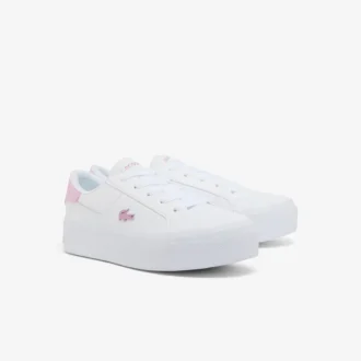 Ziane platformleersneakers voor dames