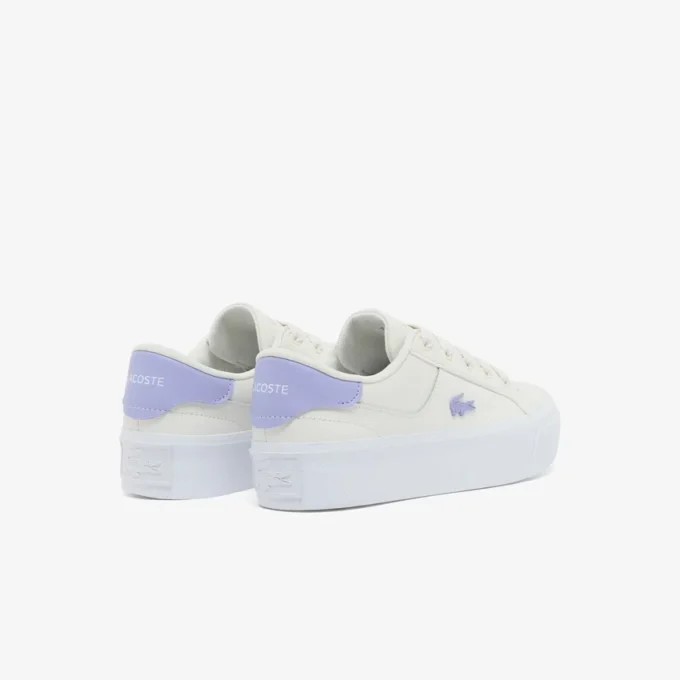 Ziane platformleersneakers voor dames