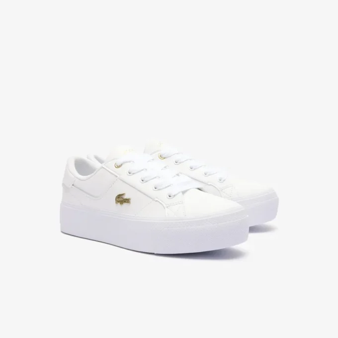 Ziane platformleersneakers voor dames