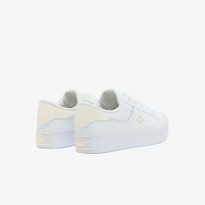 Ziane platformleersneakers voor dames