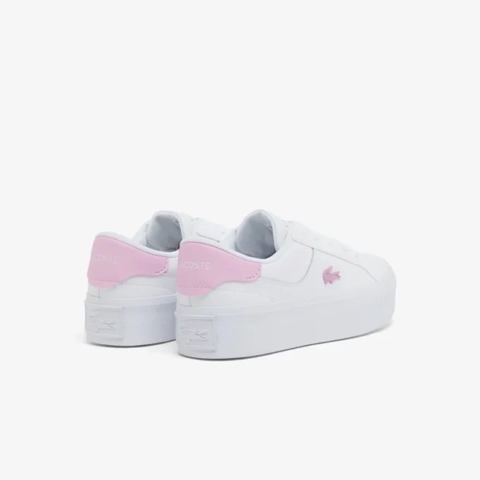Ziane platformleersneakers voor dames