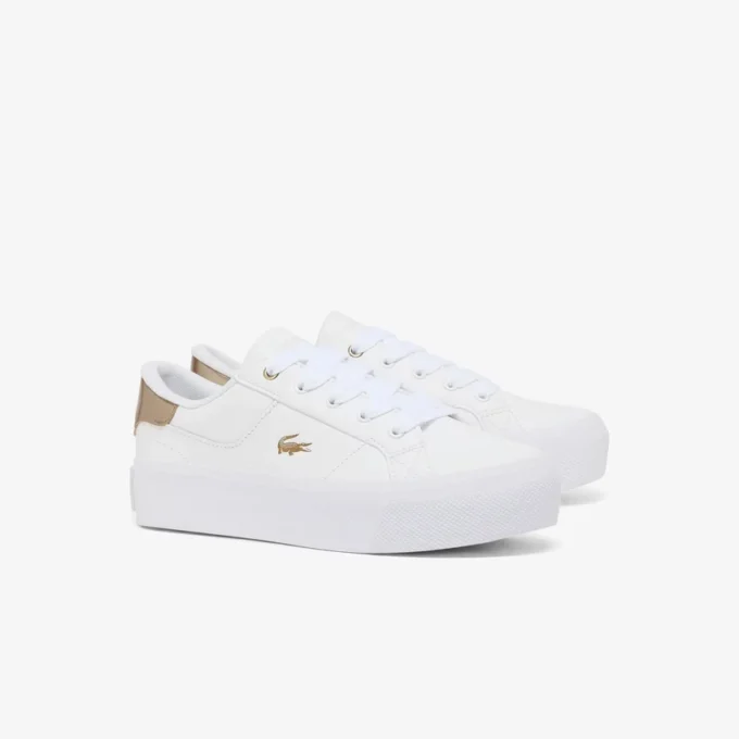Ziane platformleersneakers voor dames